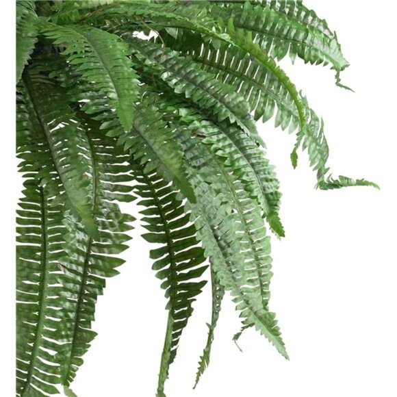 Nearly Natural 48-in Artificial Boston Fern, Set of 2, Large Hanging Fake Plant - Picture 3 of 7